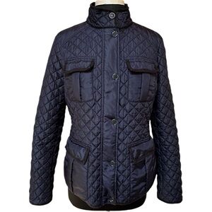MICHAEL KORS Quilted Black High Neck Women’s Jacket Size 8